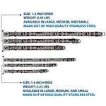 Dog Bone Seatbelt Buckle Collar - BUCKLE-DOWN Shapes Black/Camo White/Black