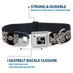 Dog Bone Seatbelt Buckle Collar - BUCKLE-DOWN Shapes Black/Camo White/Black