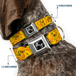 Dog Bone Seatbelt Buckle Collar - Banana Bunches Stacked