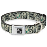Dog Bone Seatbelt Buckle Collar - Benjamins2 Stacked