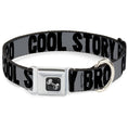 Load image into Gallery viewer, Dog Bone Seatbelt Buckle Collar - COOL STORY BRO Gray/Black