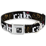 Dog Bone Seatbelt Buckle Collar - CALI w/Grizzly Bear