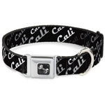 Dog Bone Seatbelt Buckle Collar - CALI Fade Diagonal Black/Gray/White