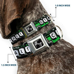 Dog Bone Seatbelt Buckle Collar - CTRL+ALT+DEL Chip