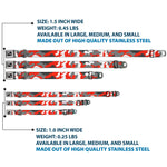 Dog Bone Seatbelt Buckle Collar - Camo Orange