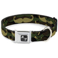 Load image into Gallery viewer, Dog Bone Seatbelt Buckle Collar - Camo'stache