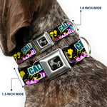 Dog Bone Seatbelt Buckle Collar - Cali Bear/CALI Graffiti/Pot Leaves Black/Multi Color