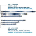Load image into Gallery viewer, Dog Bone Seatbelt Buckle Collar - Checker Sapphire Blue/White