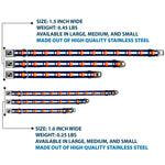 Dog Bone Seatbelt Buckle Collar - Colorado Flags