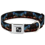 Dog Bone Seatbelt Buckle Collar - Cosmic Space