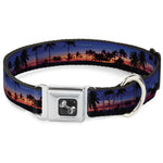 Dog Bone Seatbelt Buckle Collar - California Sunset