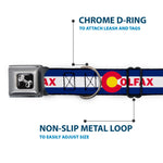 Dog Bone Seatbelt Buckle Collar - Colfax Colorado Flag