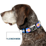 Dog Bone Seatbelt Buckle Collar - Colorado Flags Pastel