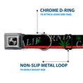 Load image into Gallery viewer, Dog Bone Seatbelt Buckle Collar - CALIFORNIA/Pot Leaf Black/Red/Green/White