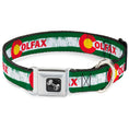 Load image into Gallery viewer, Dog Bone Seatbelt Buckle Collar - COLFAX Green Stripe Weathered
