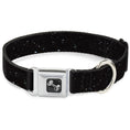 Load image into Gallery viewer, Dog Bone Seatbelt Buckle Collar - Deep Space2 Black/White