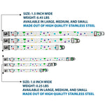 Dog Bone Seatbelt Buckle Collar - Dots/Grid2 White/Gray/Multi Color