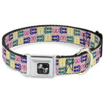 Dog Bone Seatbelt Buckle Collar - Flip Flops6 Sand/Multi Color