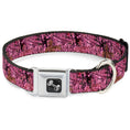 Load image into Gallery viewer, Dog Bone Seatbelt Buckle Collar - Hunting Camo Pinks