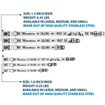 Dog Bone Black/Silver Seatbelt Buckle Collar - THE MOUNTAINS ARE CALLING AND I MUST GO/Mountains Outline White/Black