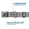 Load image into Gallery viewer, Dog Bone Seatbelt Buckle Collar - Smiling Panda Repeat Black/White