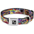 Load image into Gallery viewer, Dog Bone Seatbelt Buckle Collar - Pets & Snacks Rainbow Collage