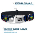Load image into Gallery viewer, Dog Bone Seatbelt Buckle Collar - Pennsylvania Flags/Black