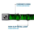 Load image into Gallery viewer, Dog Bone Seatbelt Buckle Collar - Pine Tree Silhouettes Black/Greens