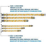 Dog Bone Seatbelt Buckle Collar - Pineapples Rotating Tan