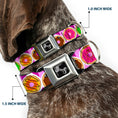 Load image into Gallery viewer, Dog Bone Seatbelt Buckle Collar - Sprinkle Donut Expressions Pink