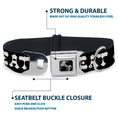 Load image into Gallery viewer, Dog Bone Seatbelt Buckle Collar - Steaks w/MEAT Text