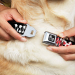 Dog Bone Seatbelt Buckle Collar - Steaks w/MEAT Text
