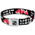 Load image into Gallery viewer, Dog Bone Seatbelt Buckle Collar - Steaks w/MEAT Text