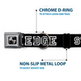 Load image into Gallery viewer, Dog Bone Seatbelt Buckle Collar - STRAIGHT EDGE Black/White