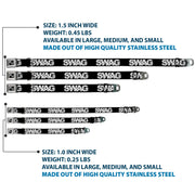 Dog Bone Seatbelt Buckle Collar - SWAG Black/Plaid X White/Gray