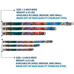 Dog Bone Seatbelt Buckle Collar - Supernova Space Collage