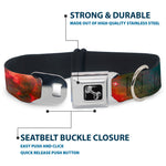 Dog Bone Seatbelt Buckle Collar - Supernova Space Collage