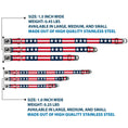 Load image into Gallery viewer, Dog Bone Seatbelt Buckle Collar - Stars & Stripes Blue/White/Red/White