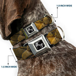 Dog Bone Seatbelt Buckle Collar - Snake Skin CLOSE-UP