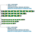 Dog Bone Seatbelt Buckle Collar - St. Pat's Clovers/Beer Mugs Greens