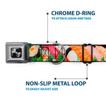 Dog Bone Seatbelt Buckle Collar - Sushi Vivid