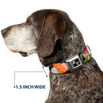 Dog Bone Seatbelt Buckle Collar - Sushi Vivid