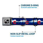 Dog Bone Seatbelt Buckle Collar - Colorado Snowboarder/Snowy Mountains Weathered