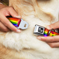Load image into Gallery viewer, Dog Bone Seatbelt Buckle Collar - Colorado Flags2 Pride
