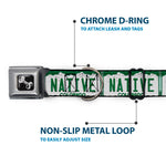 Dog Bone Seatbelt Buckle Collar - Colorado License Plate NATIVE