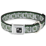 Dog Bone Seatbelt Buckle Collar - Colorado License Plate NATIVE