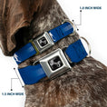 Load image into Gallery viewer, Dog Bone Seatbelt Buckle Collar - Colorado Skier2 Blue/White/Red/Yellow