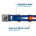 Load image into Gallery viewer, Dog Bone Seatbelt Buckle Collar - Colorado Skier2 Blue/White/Red/Yellow