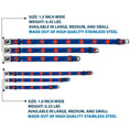 Load image into Gallery viewer, Dog Bone Seatbelt Buckle Collar - Colorado Skier3 Blues/Red/Yellow