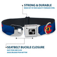 Load image into Gallery viewer, Dog Bone Seatbelt Buckle Collar - Colorado Skier3 Blues/Red/Yellow